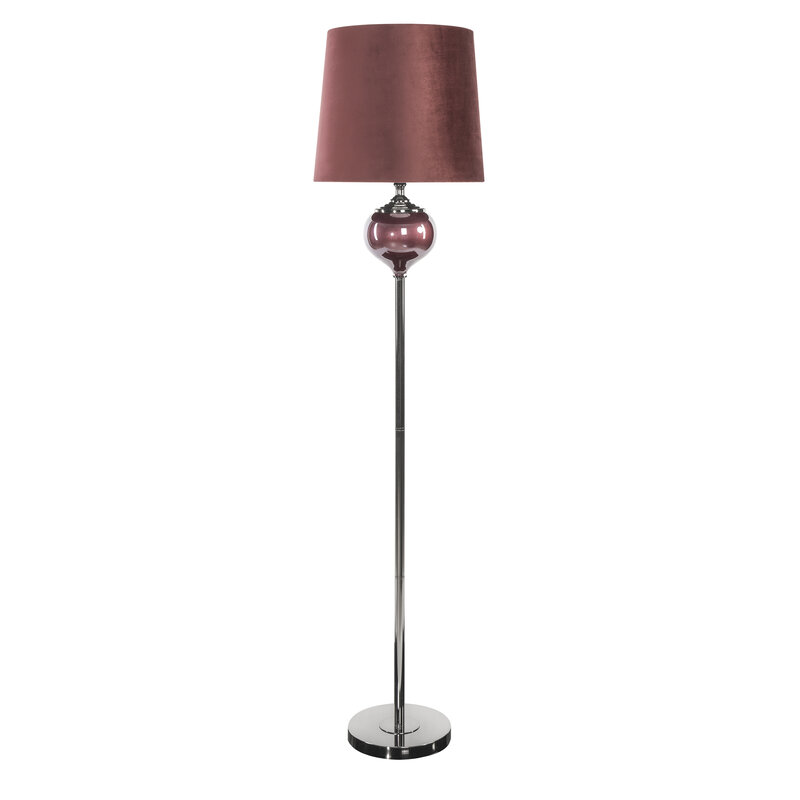 Lampa podłogowa BETH bordowa