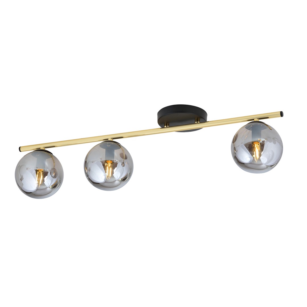 Lampa sufitowa  MONZA Czarny,Złoty 1250/3