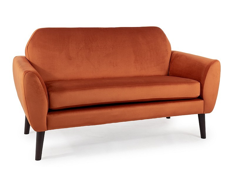 SOFA MENA VELVET CYNAMON BLUVEL 4215 / WENGE