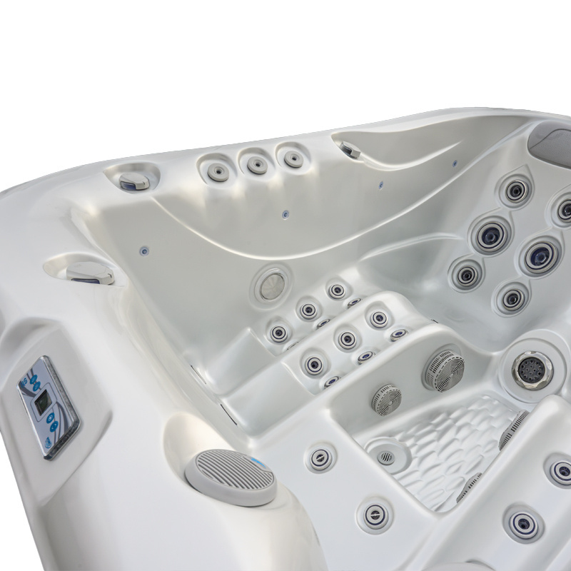 Jacuzzi ogrodowe 3-os. z hydromasażem SPA-530 210x170 cm biały/antracyt - HS_SPA530-5839