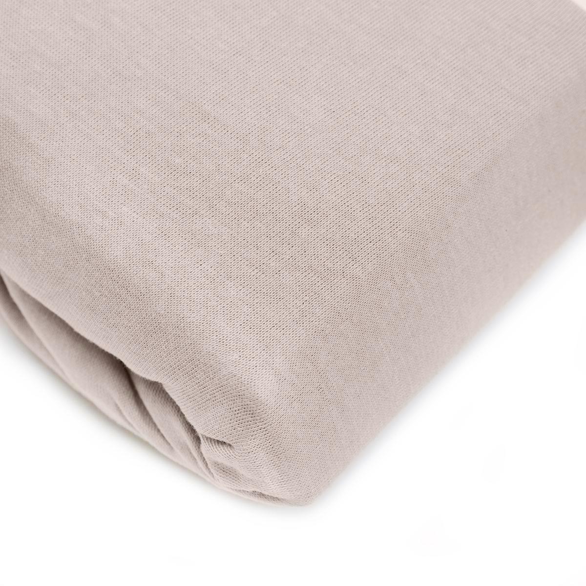Prześcieradło CLAIRE jersey beżowe 140x200 cm 819839 - HO_209803