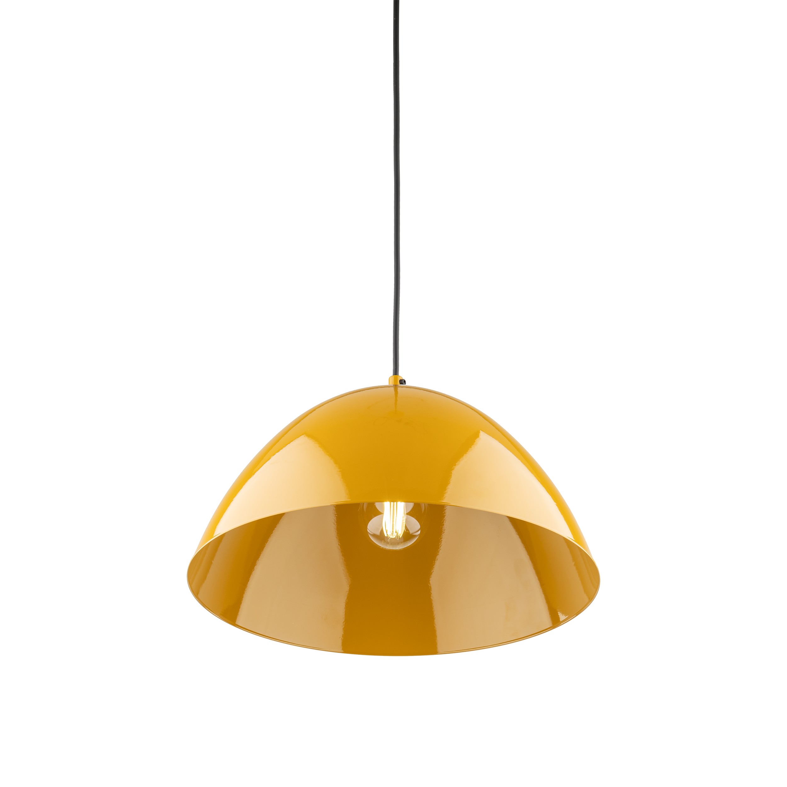 Lampa wisząca FARO OCHRA żółta na czarnym przewodzie 165x34cm - TK_10263