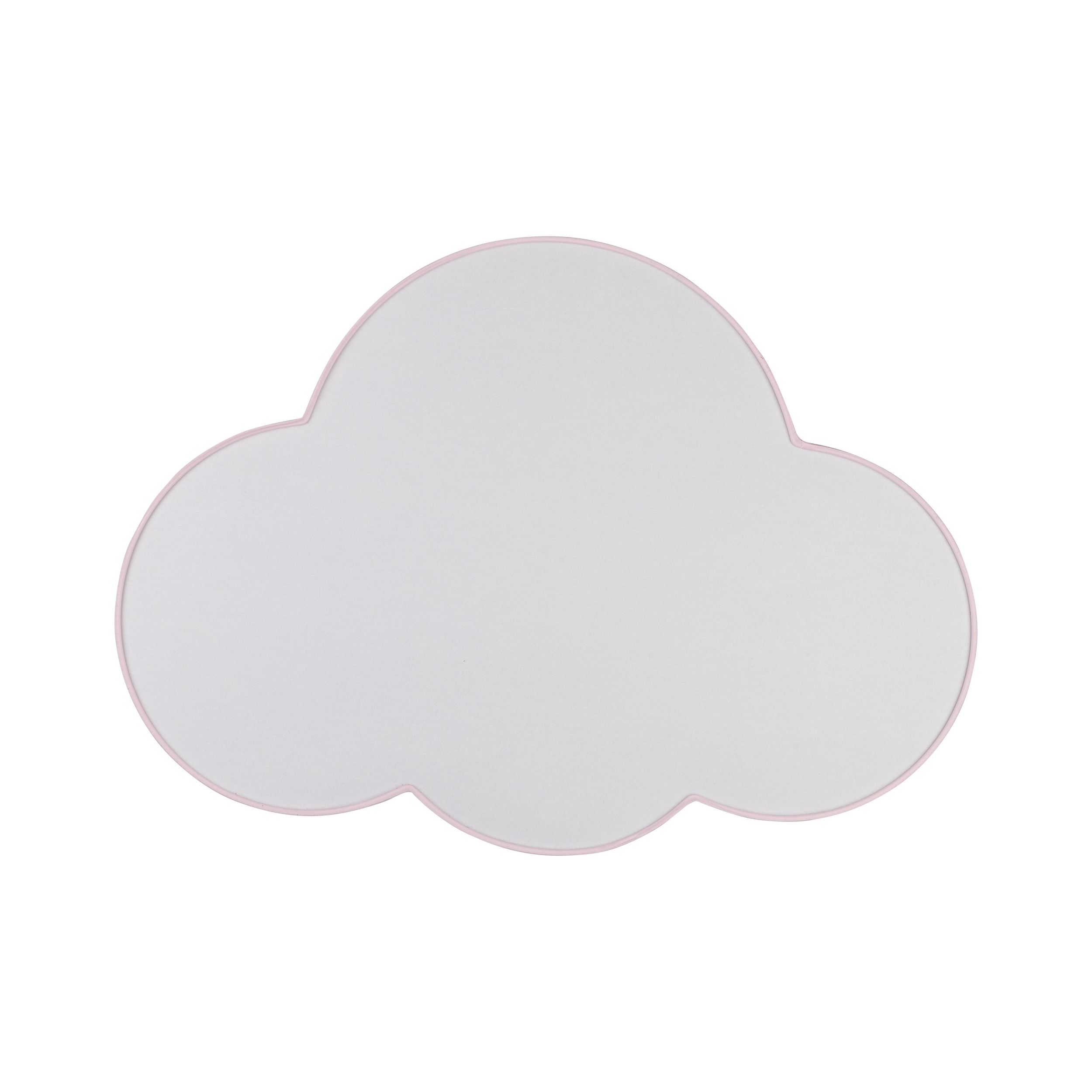 Plafon / Kinkiet CLOUD różowy z tkaniny z białym kloszem w kształcie chmury 62x45x13cm - TK_6072