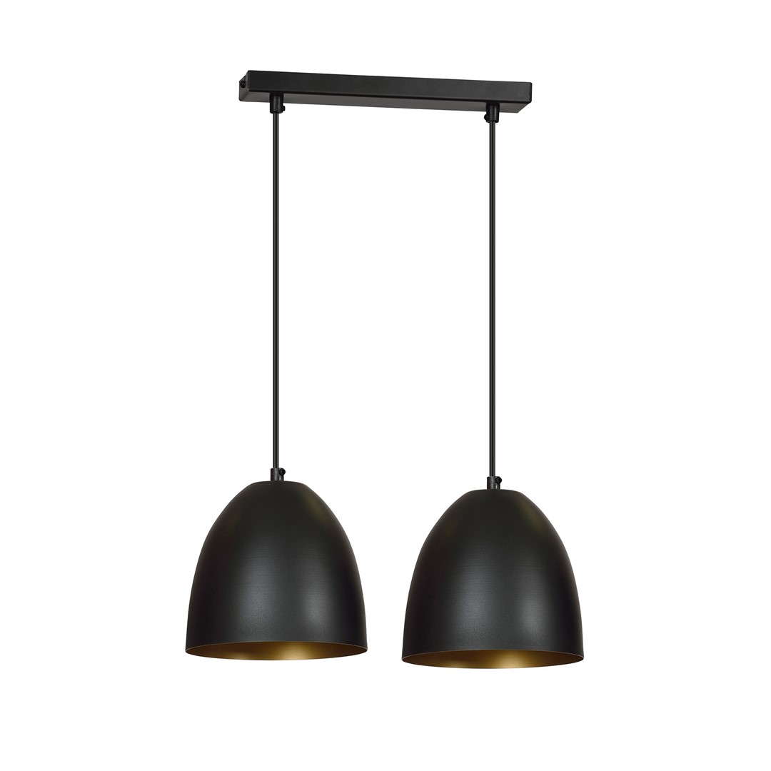 Lampa wisząca LENOX Czarny/Złoty 410/2