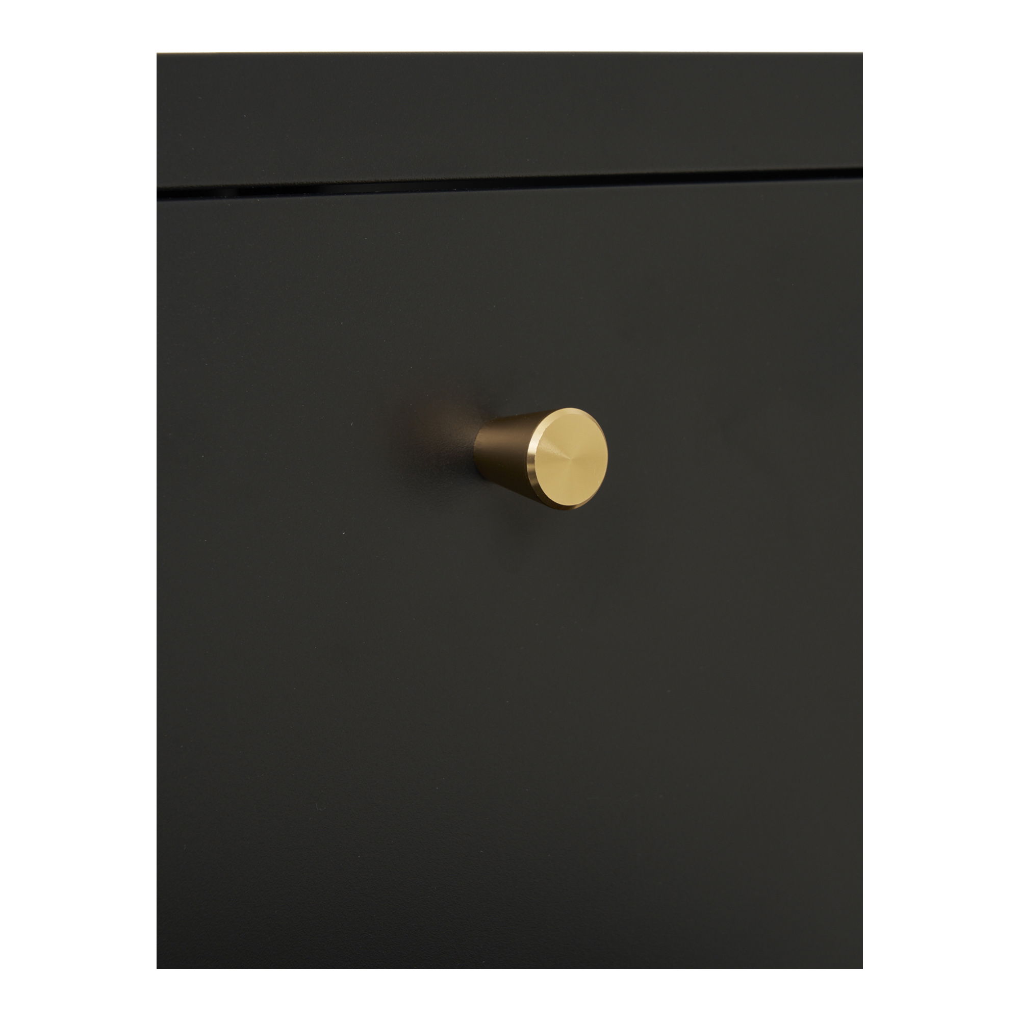 Szafka nocna z 2 szufladami DALBY stalowa 40x40x60 cm - czarna - 3003020