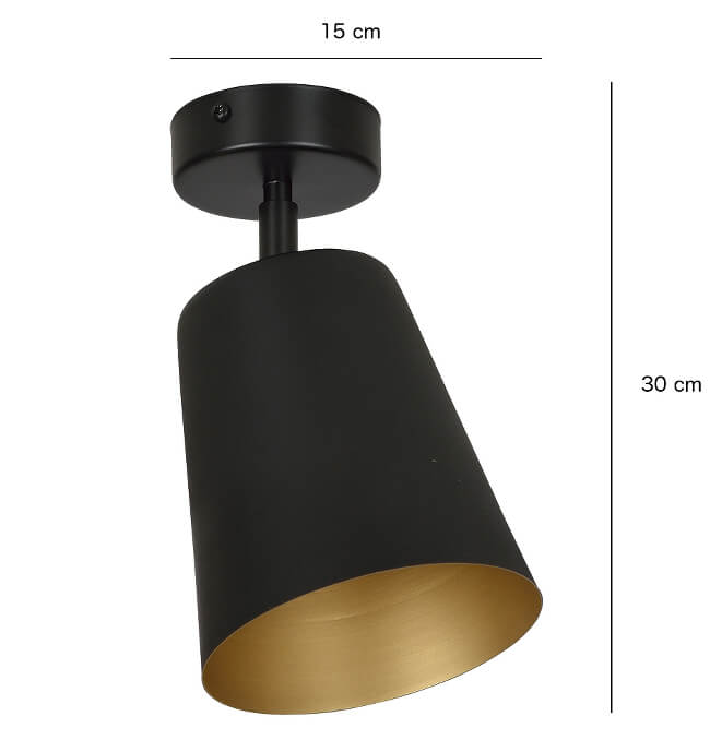 Lampa wisząca PRISM Czarny/Złoty 406/1 - 406/1