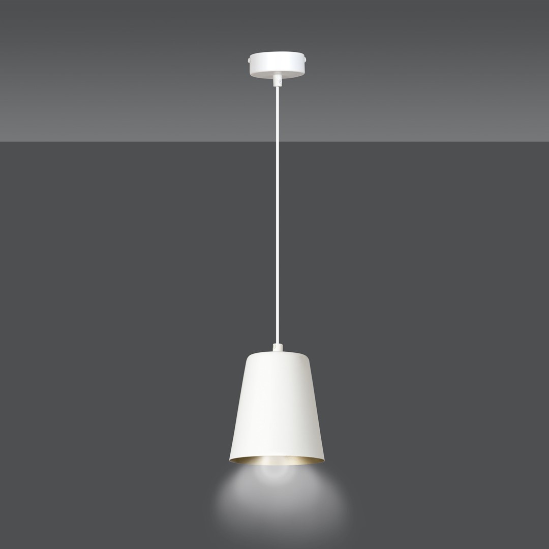 Lampa wisząca MILARGO Biały/Złoty 414/1 - 414/1