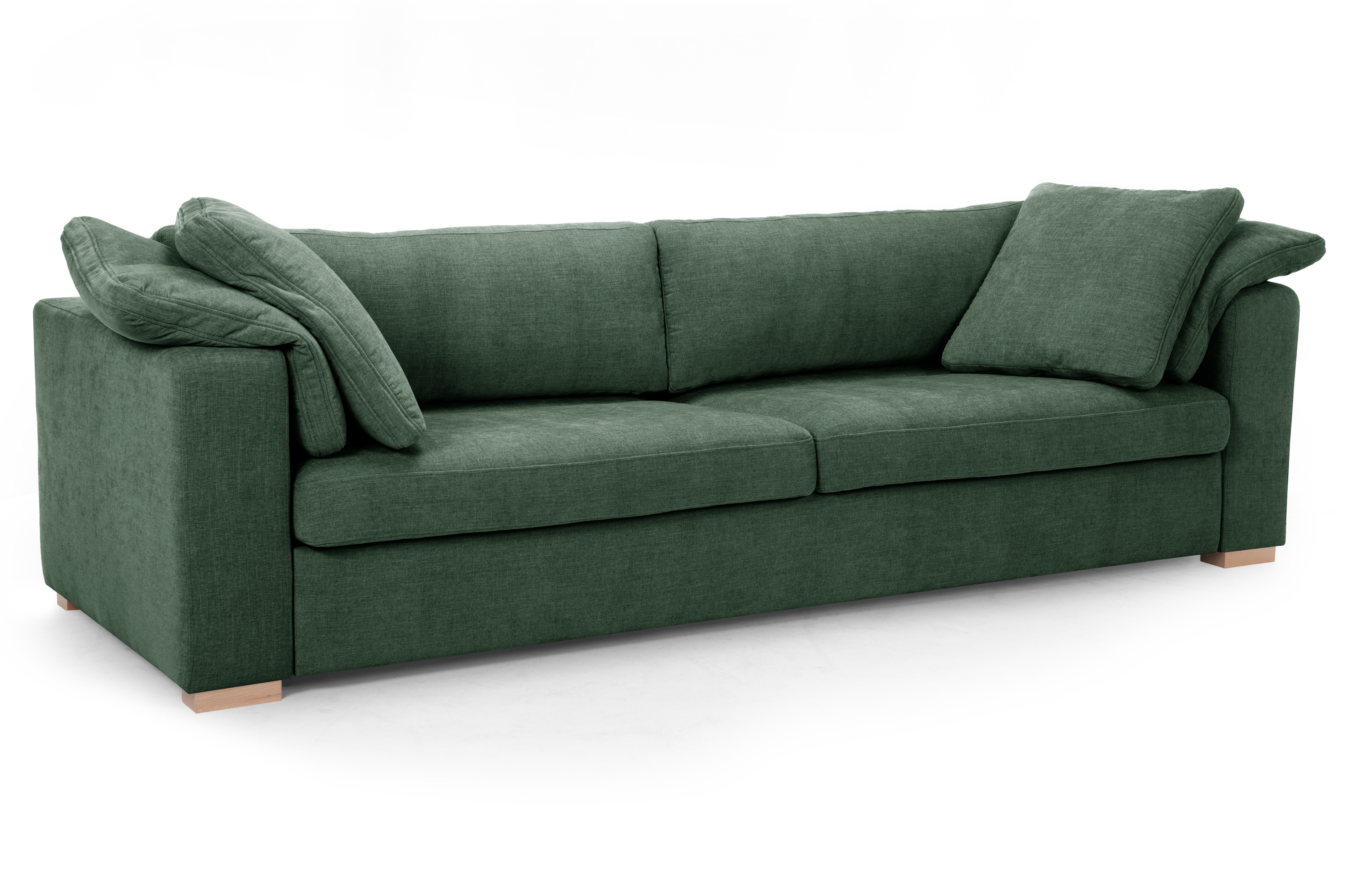 Sofa rozkładana Macaroni zielona MEBLEX