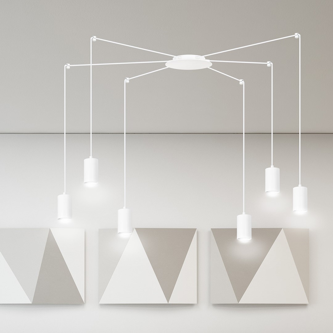 Lampa wisząca TRAKER Biały 525/6 - 525/6