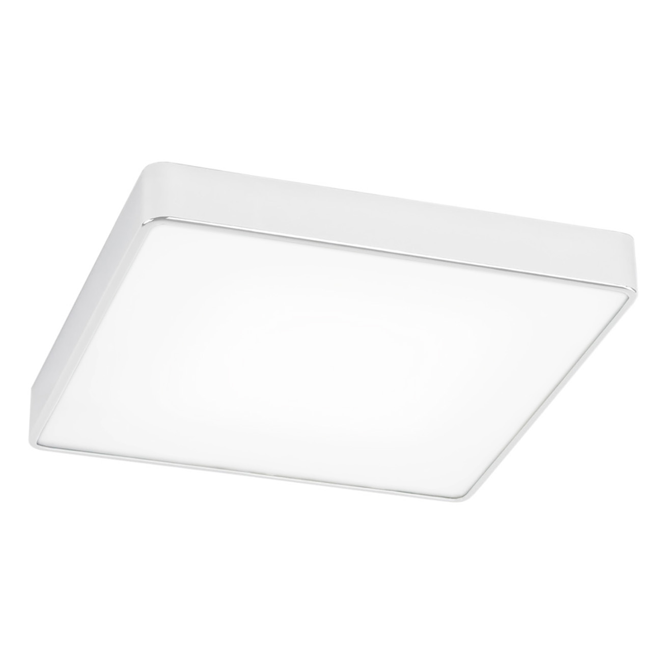 Plafon ONTARIO LED 32W metalowy srebrny 35cm