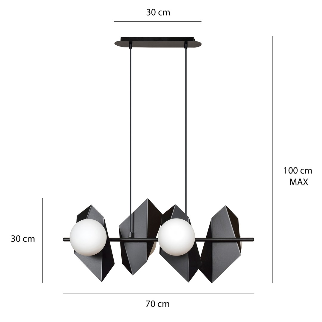 Lampa wisząca DRIFTON Czarny 636/4 - 636/4