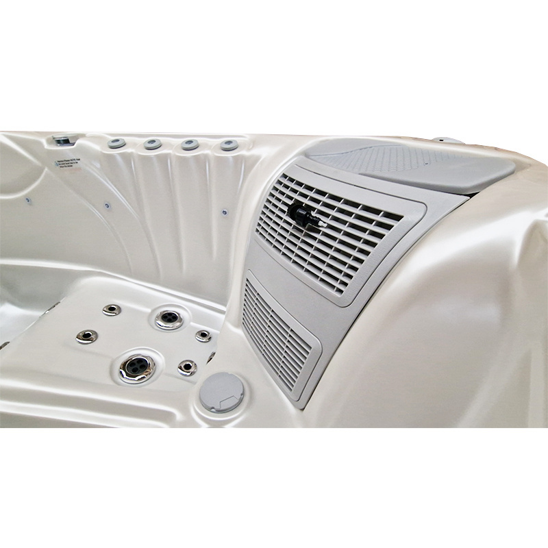 Jacuzzi ogrodowe 5-os. z hydromasażem SPA-561 210x210 cm biały/antracyt - HS_SPA561-2700