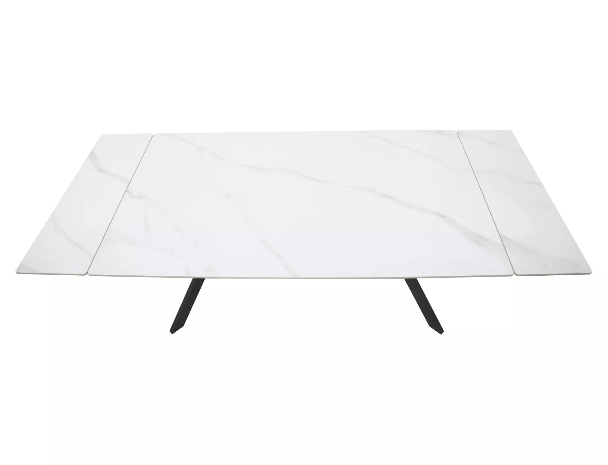 Stół rozkładany ceramiczny IMPERIA 180(240)x90 biało-czarny - IMPERIABC180