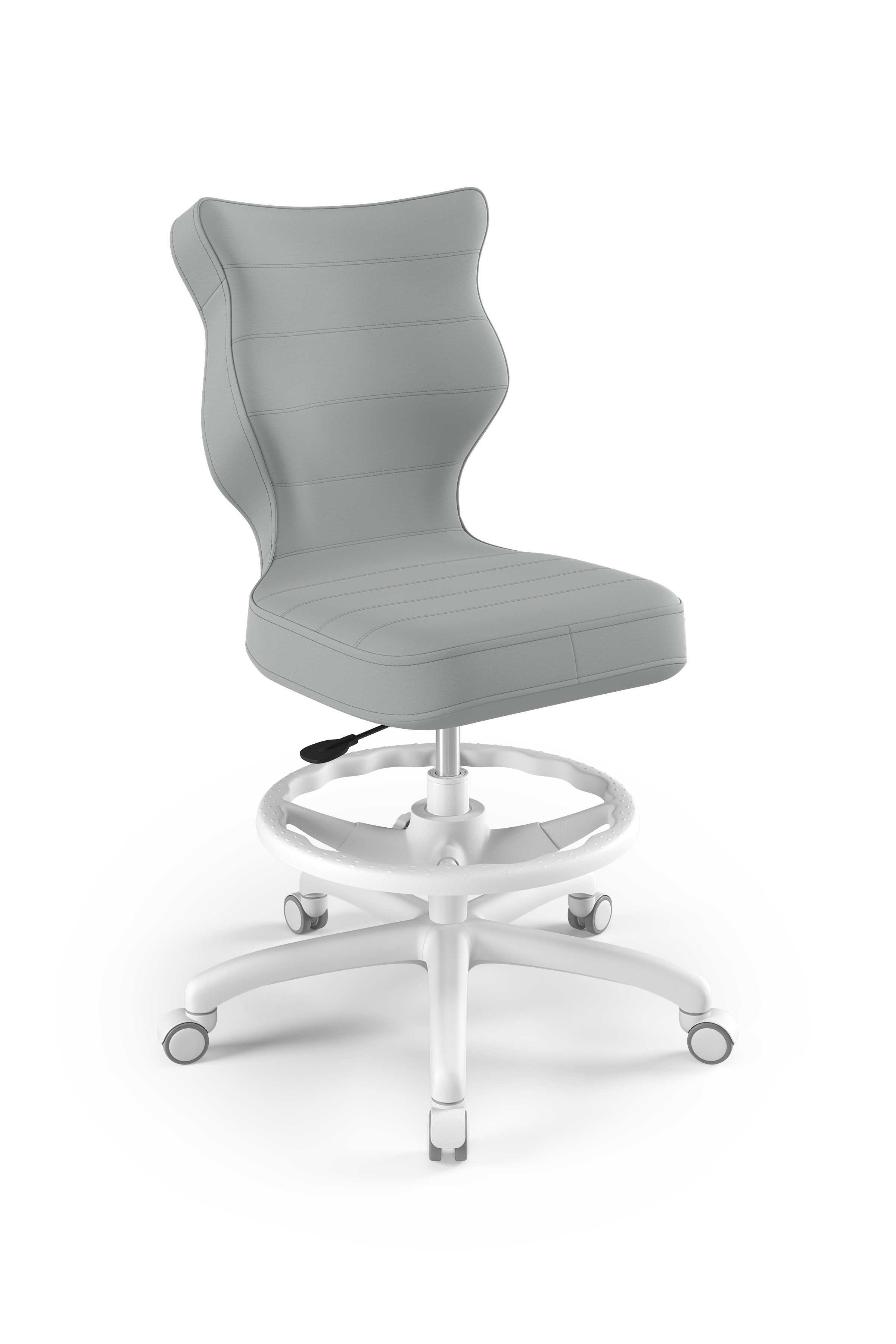 Krzesło młodzieżowe Petit biały Velvet 03 rozmiar 6 WK+P