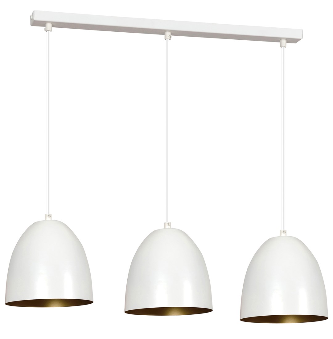 Lampa wisząca LENOX Biały/Złoty 411/3