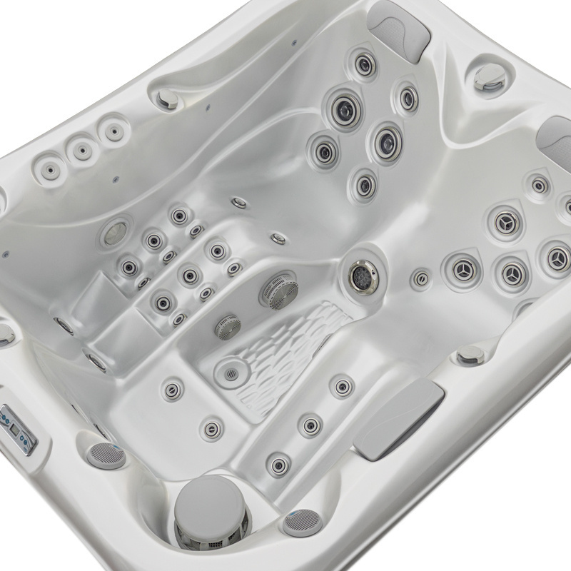 Jacuzzi ogrodowe 3-os. z hydromasażem SPA-530 210x170 cm biały/antracyt - HS_SPA530-5839
