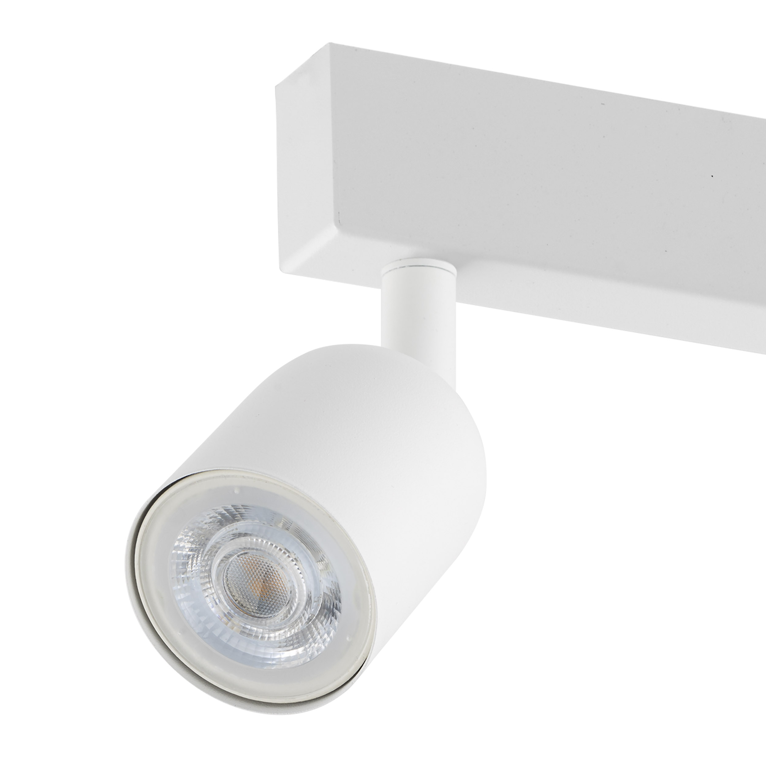 Lampa sufitowa TOP biała na metalowej listwie regulowana 84x18x16cm - TK_1024
