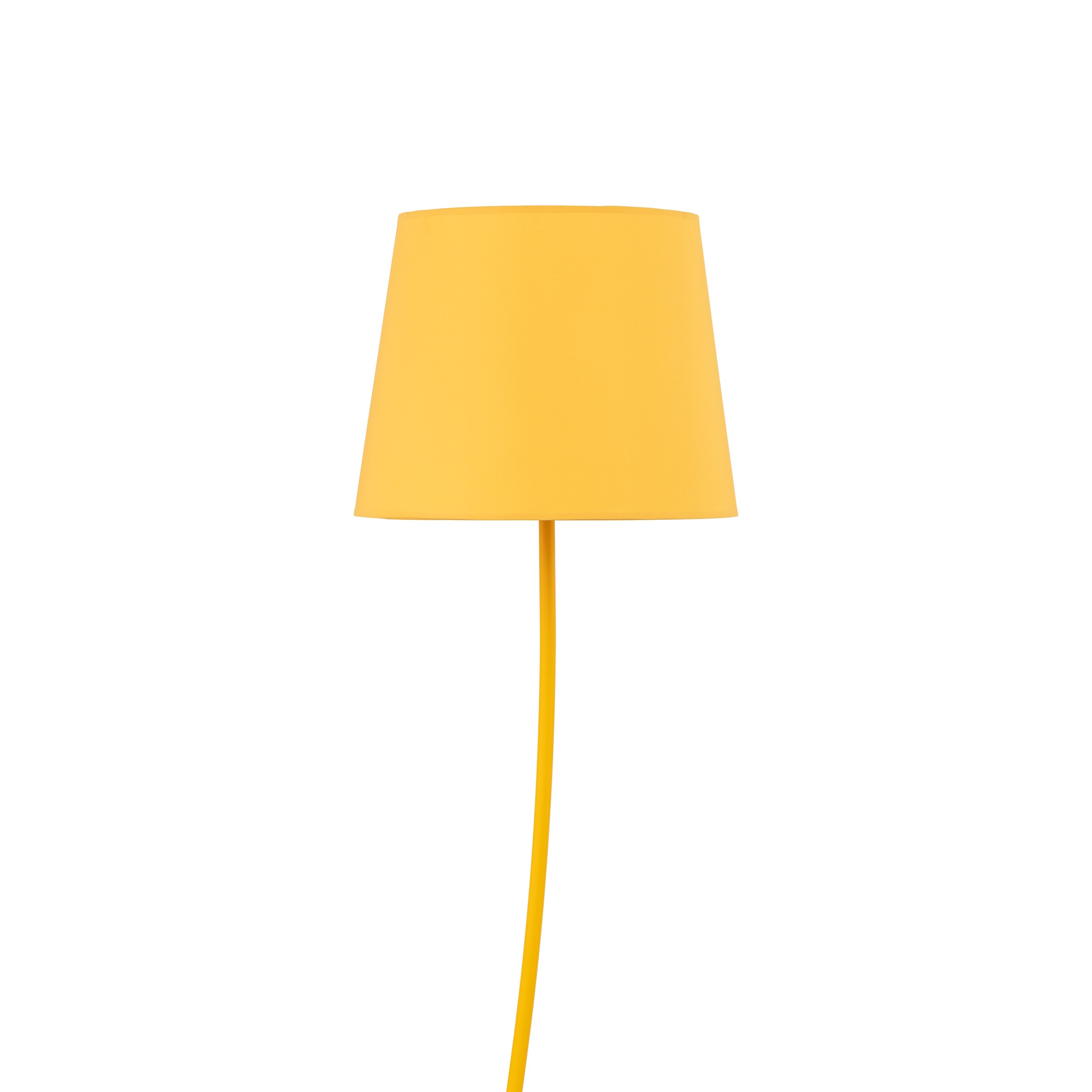 Lampa podłogowa NICOLA żółta intrygująco wygięta 150x44cm - TK_6645