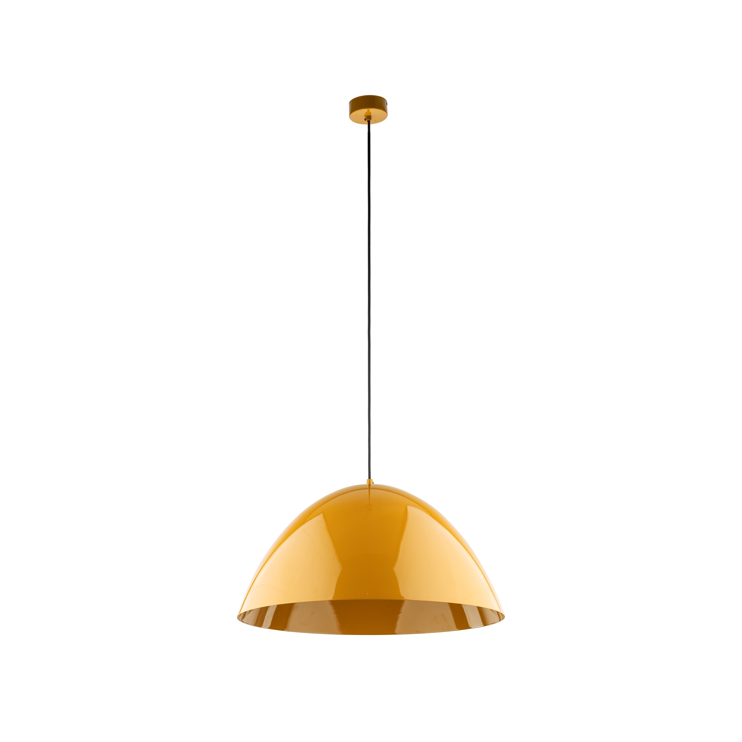 Lampa wisząca FARO żółta na czarnym przewodzie 170x50cm