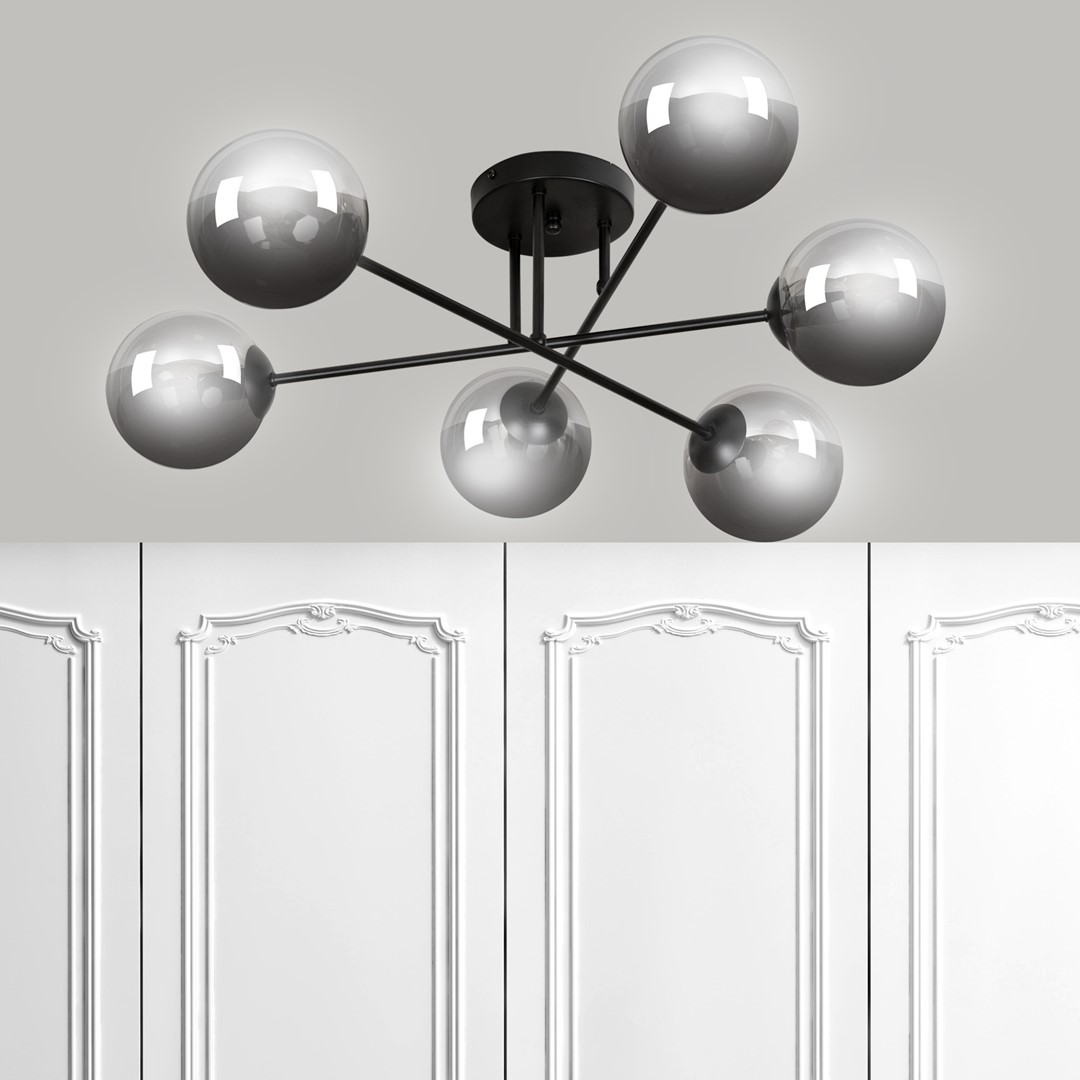 Lampa sufitowa BRENDI Czarny 832/6B - 832/6B