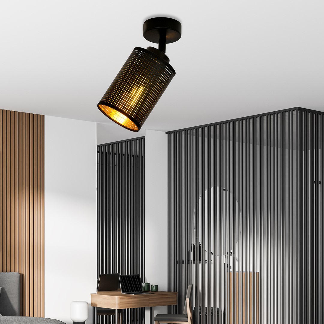 Lampa sufitowa BRONX Czarny 1152/1 - 1152/1