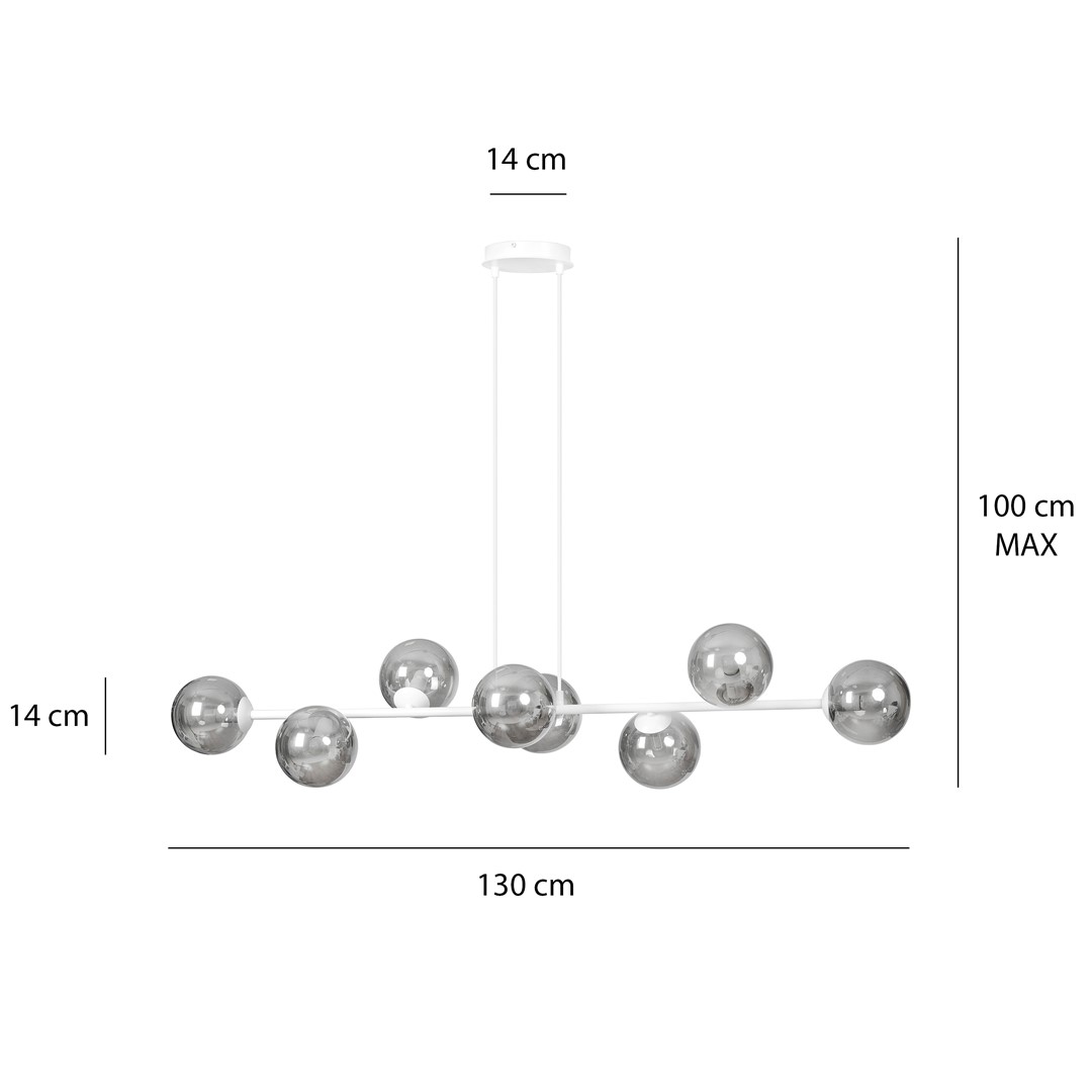 Lampa wisząca ROSSI Biały 878/8 - 878/8