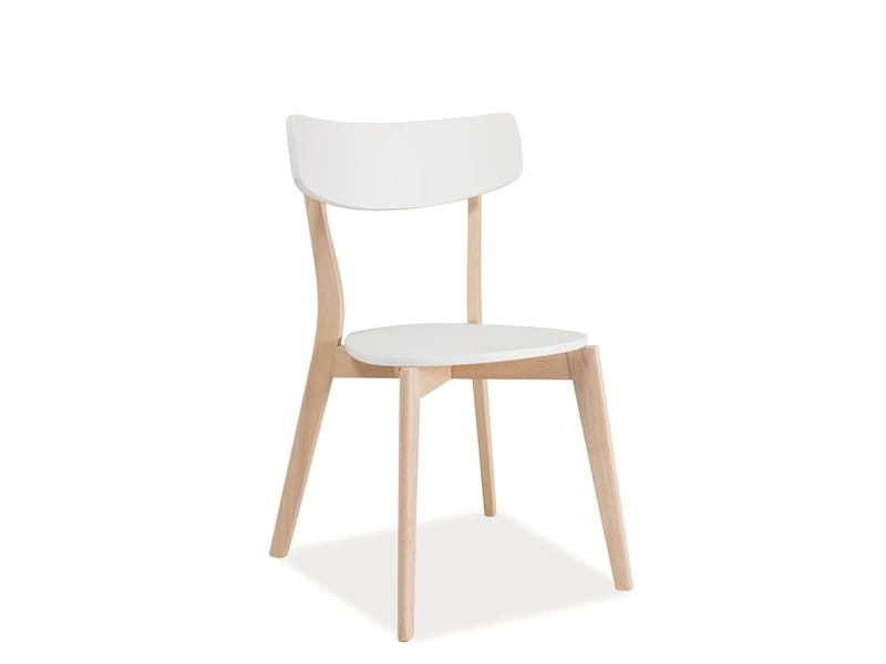 Krzesło TIBI skandynawskie białe drewniane Signal