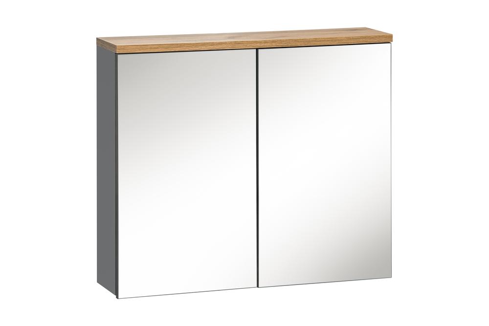 BALI GRAFIT 840 szafka z lustrem 2D/ mirror cabinet 2D 60cm CU-COC-834012 FSC MIX Credit