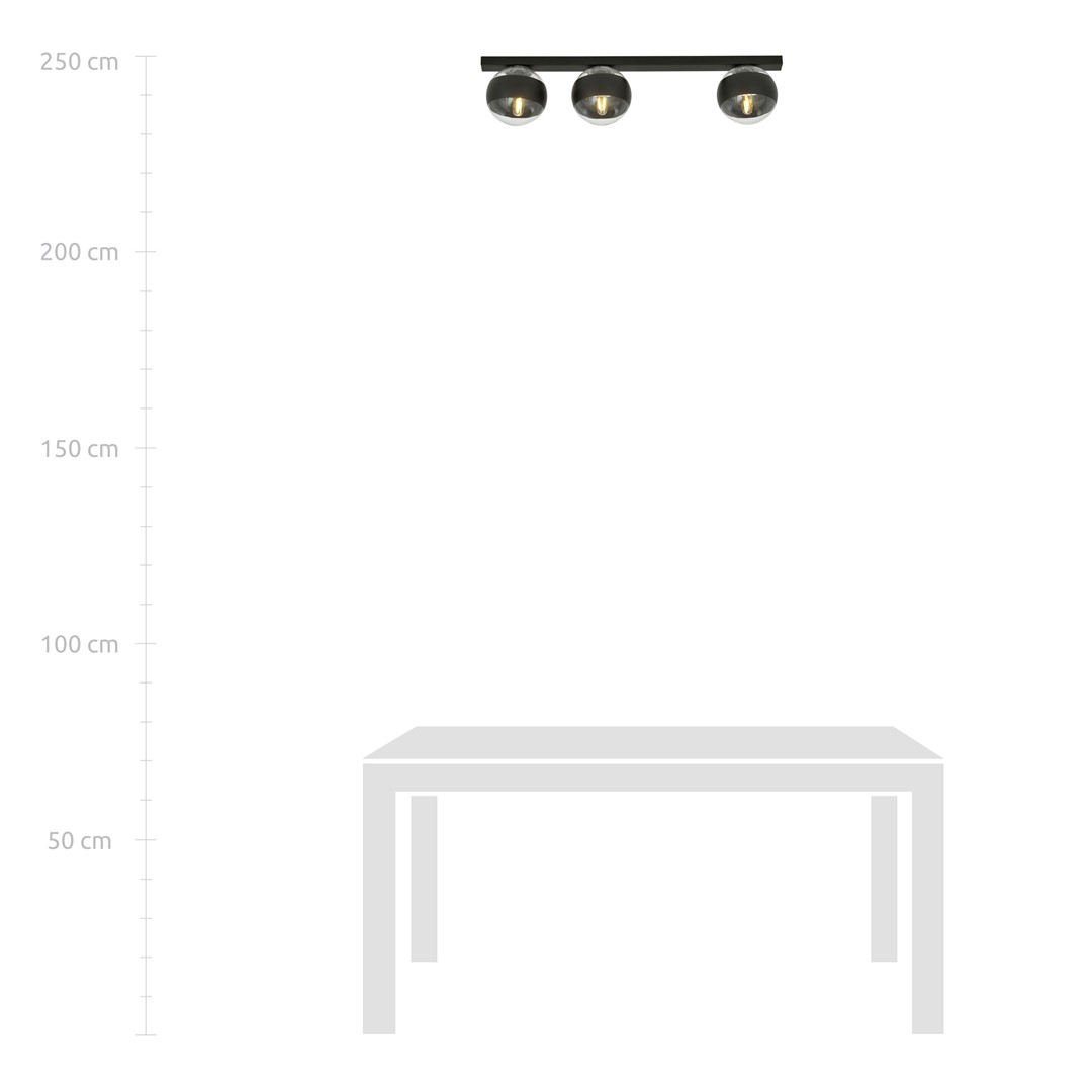 Lampa sufitowa FIT Czarny 1123/3 - 1123/3