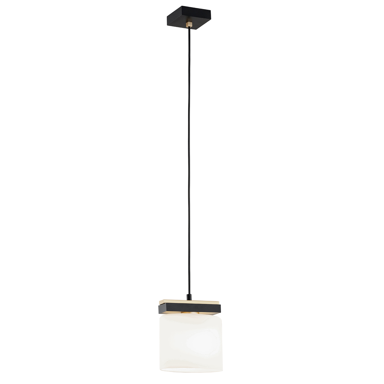 Lampa wisząca CANOA czarna złota biała 105 cm