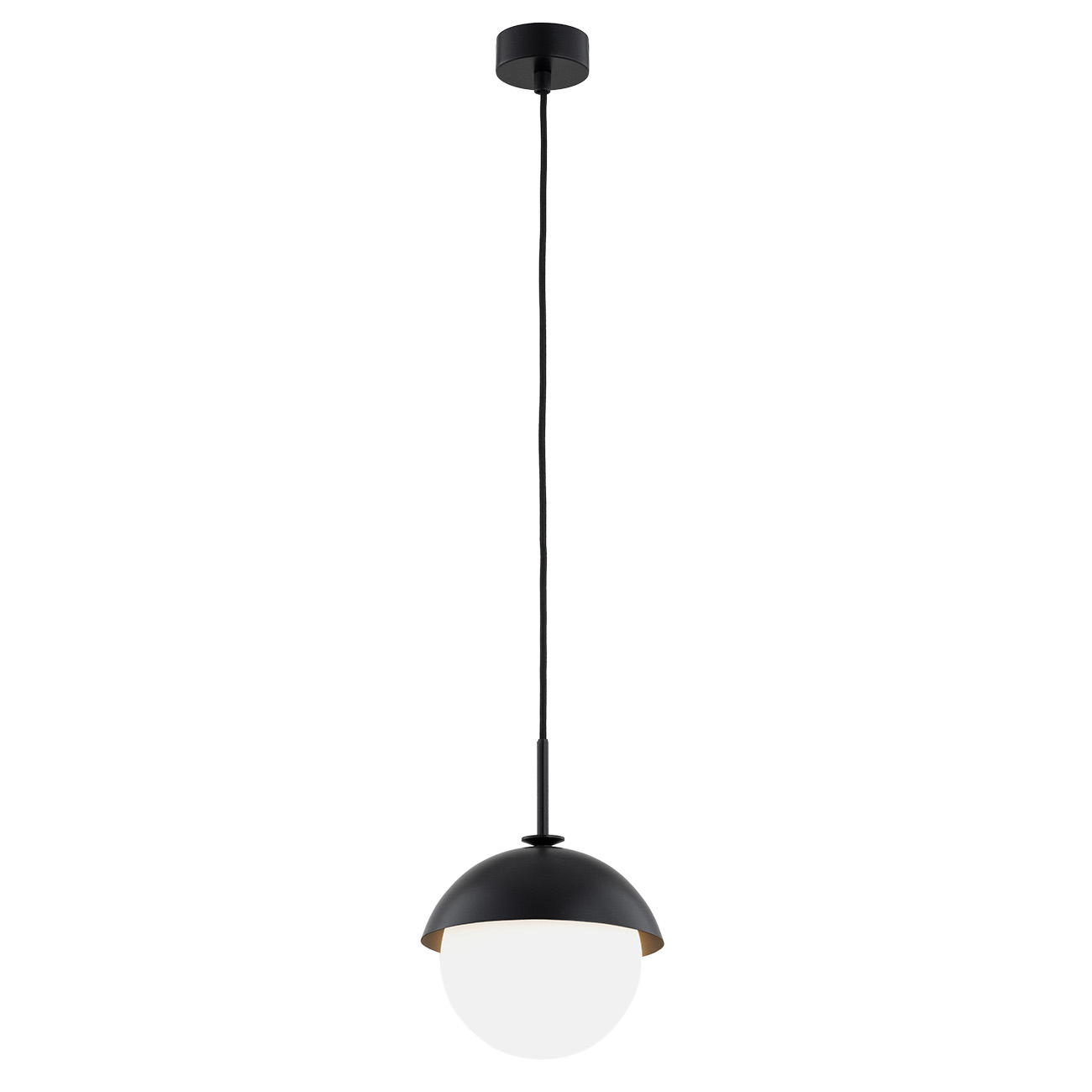 Lampa wisząca CAPPELLO czarna opal 109x20cm