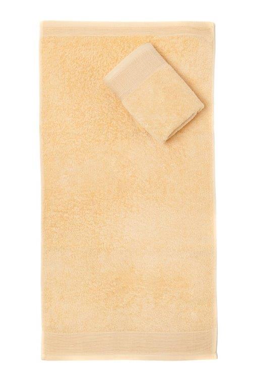 Ręcznik frotte z bordiurą AQUA 30X50 gramatura 500 beżowy