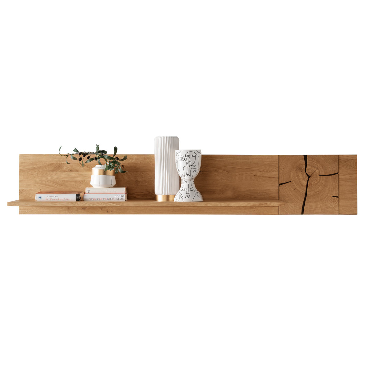 Półka dębowa drewniana PRESENT 179 cm