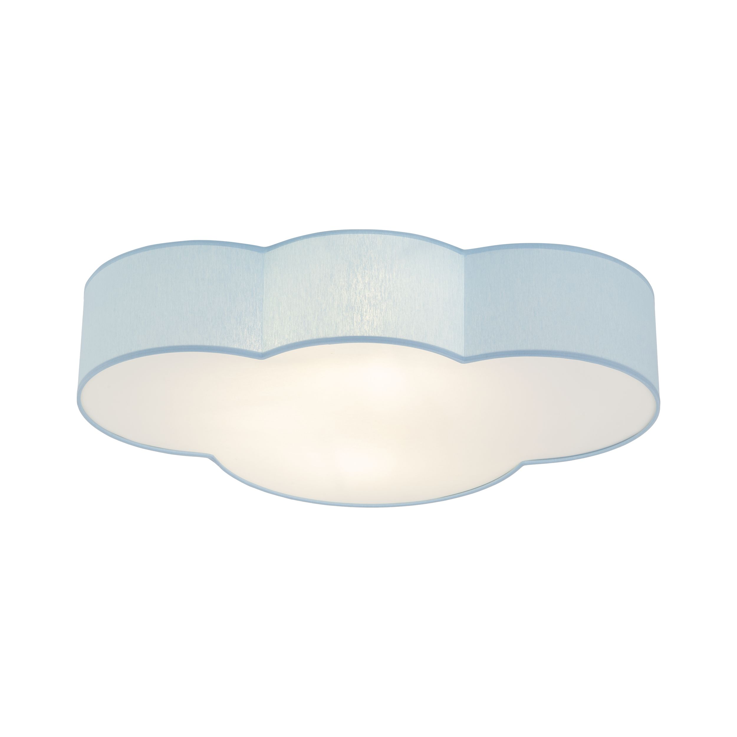 Plafon / Kinkiet CLOUD niebieski z białym kloszem w kształcie chmury 62x45x13cm - TK_6071