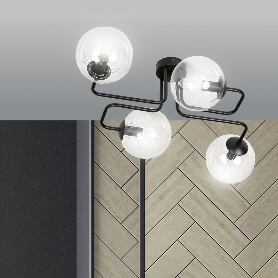 Lampa sufitowa BRENDI Czarny 831/4 - 831/4