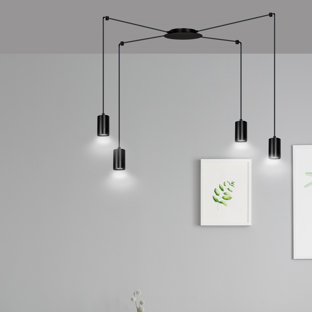 Lampa wisząca TRAKER Czarny 524/4 - 524/4