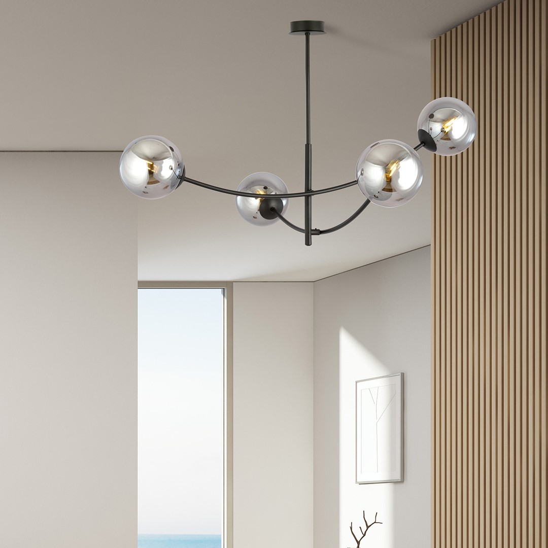 Lampa sufitowa  HUNTER Czarny 1100/4 - 1100/4