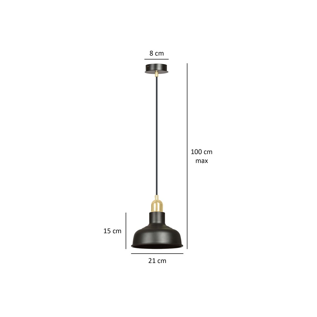 Lampa wisząca IBOR Czarny 1042/1 - 1042/1