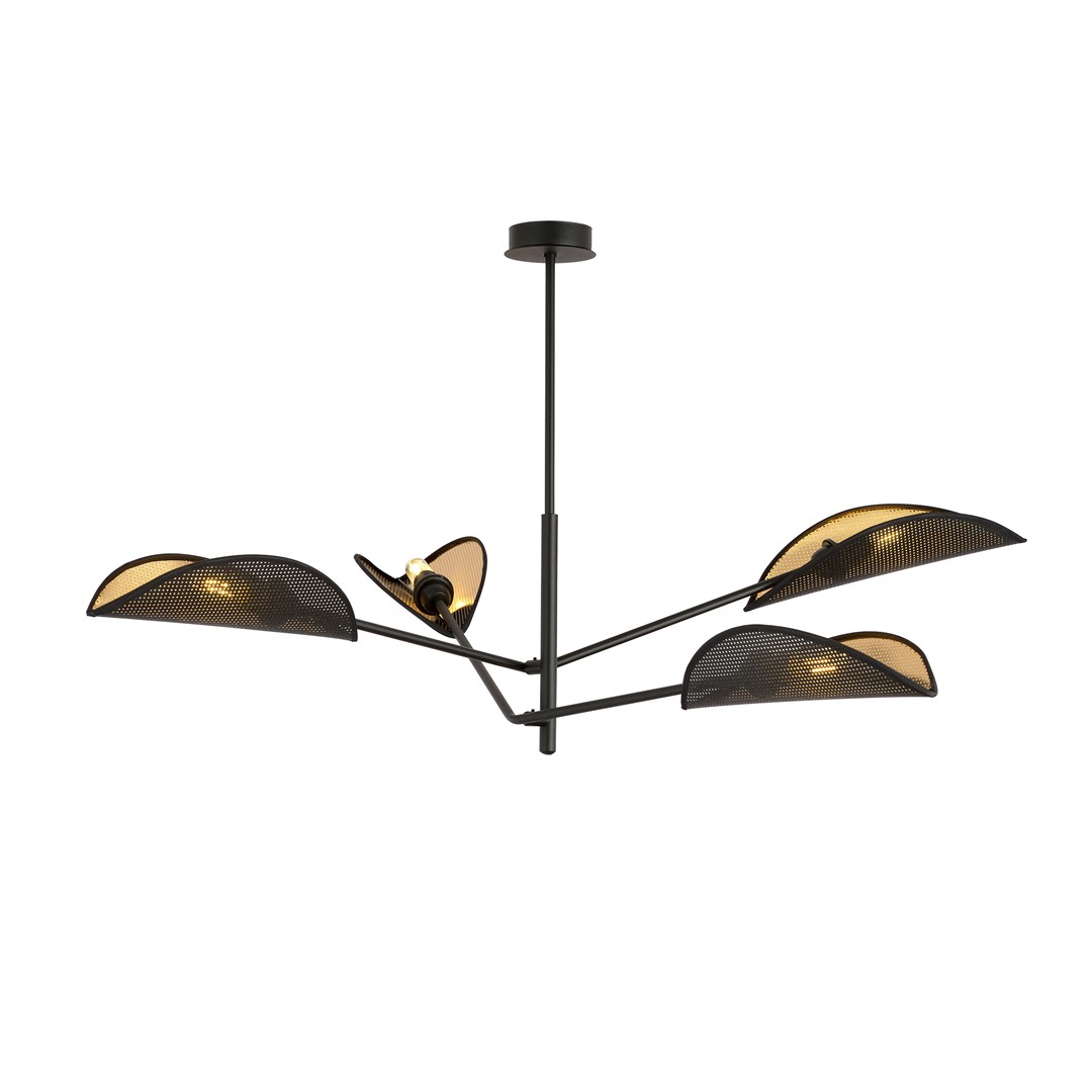 Lampa sufitowa  VENE Czarny 1158/4