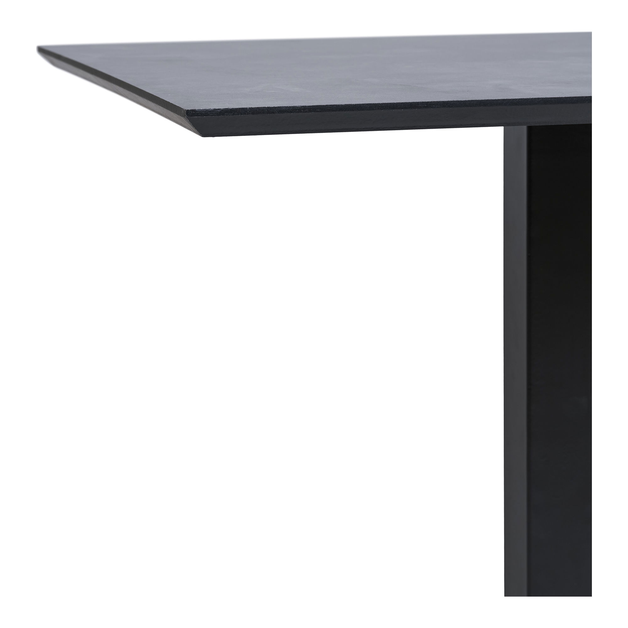 Stół na metalowej podstawie FANO kwadratowy - efekt ciemnego kamienia 70x70 cm - 2250002