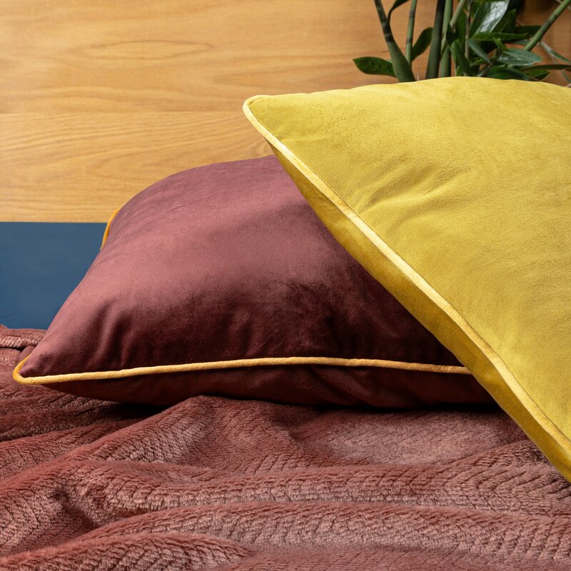 POSZEWKA VELVET 56 45 X 45 CM BORDOWY - EU_401514