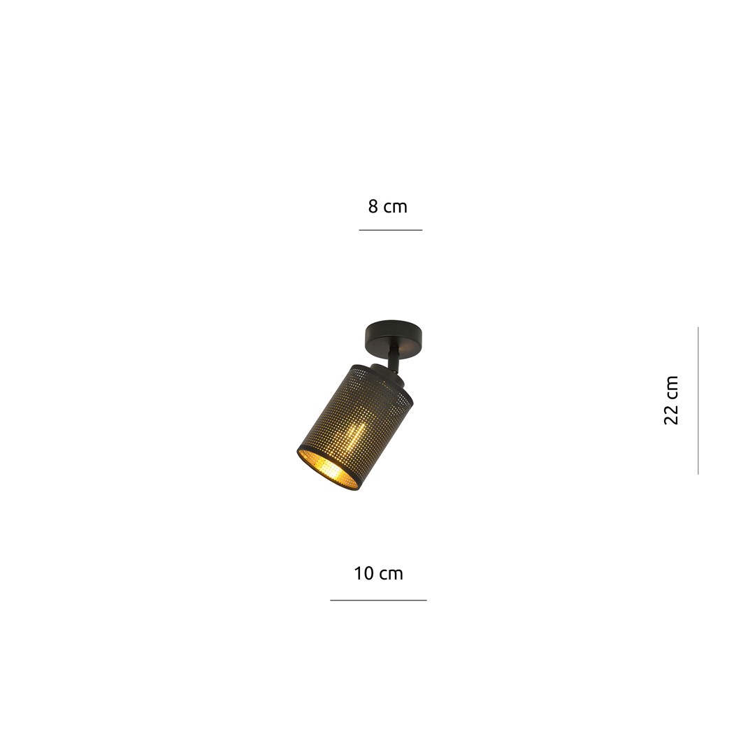 Lampa sufitowa BRONX Czarny 1152/1 - 1152/1