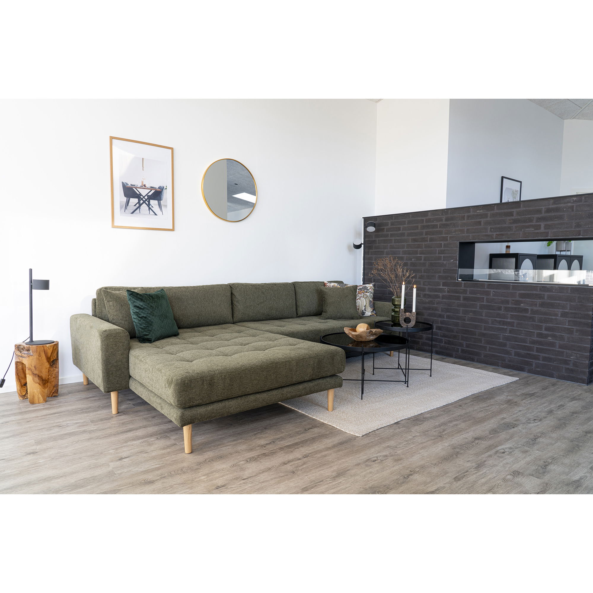 Taboret z drewna tekowego ROSE na 3 nogach fi26 - naturalny - 1501020