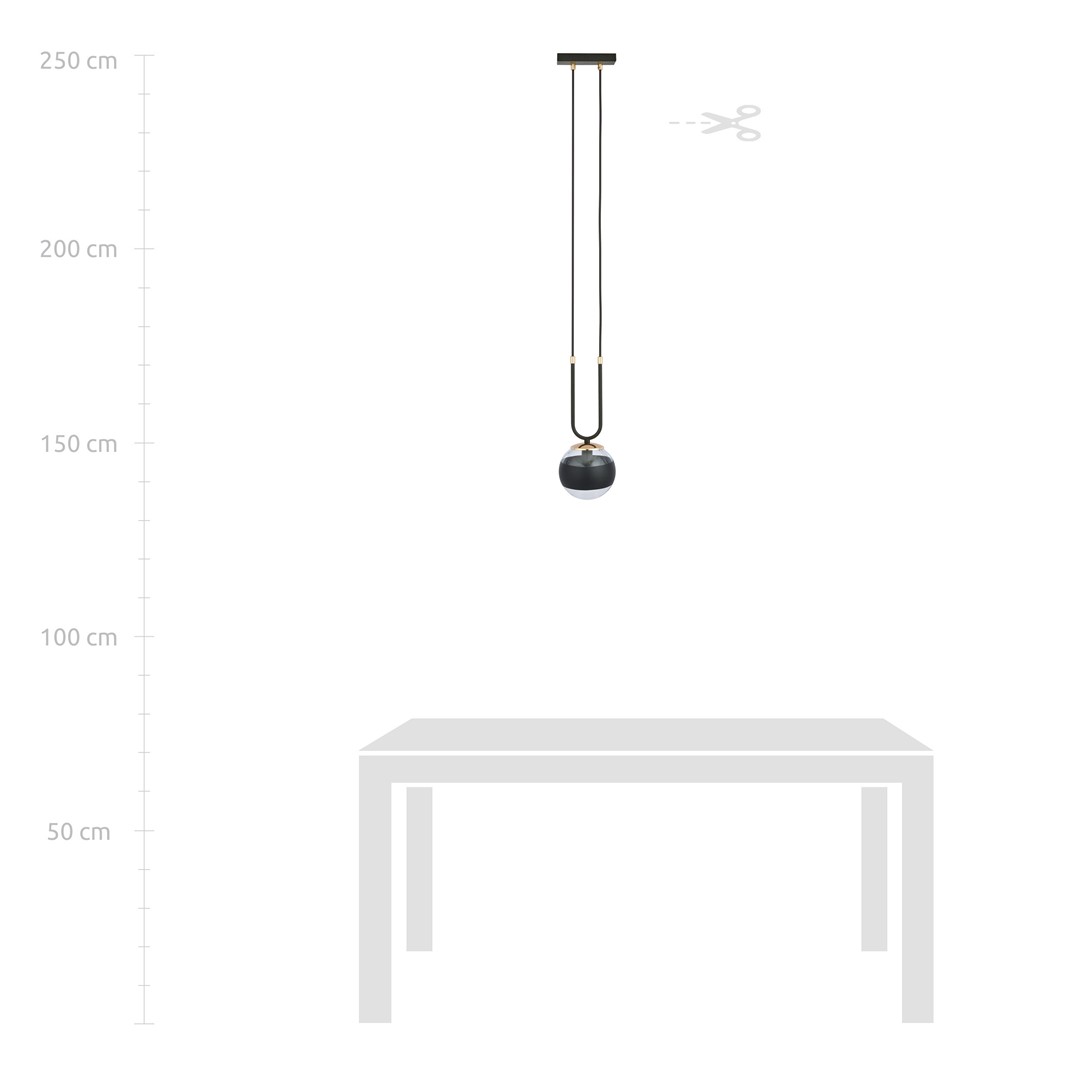 Lampa wisząca GLAM Czarny 1113/1 - 1113/1