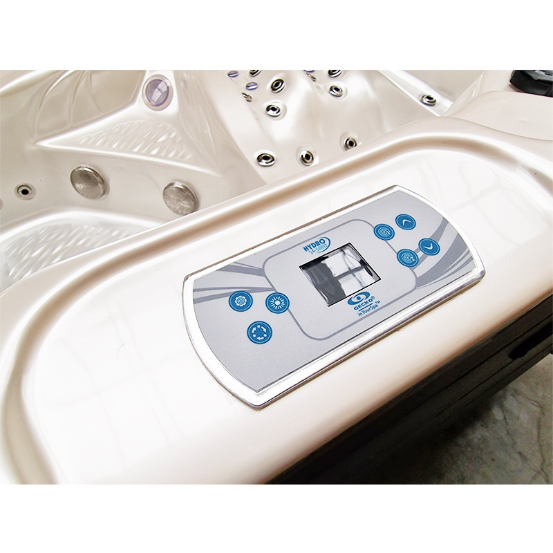 Jacuzzi ogrodowe 5-os. z hydromasażem SPA-702 230x230 cm biały/antracyt - HS_SPA702-2516