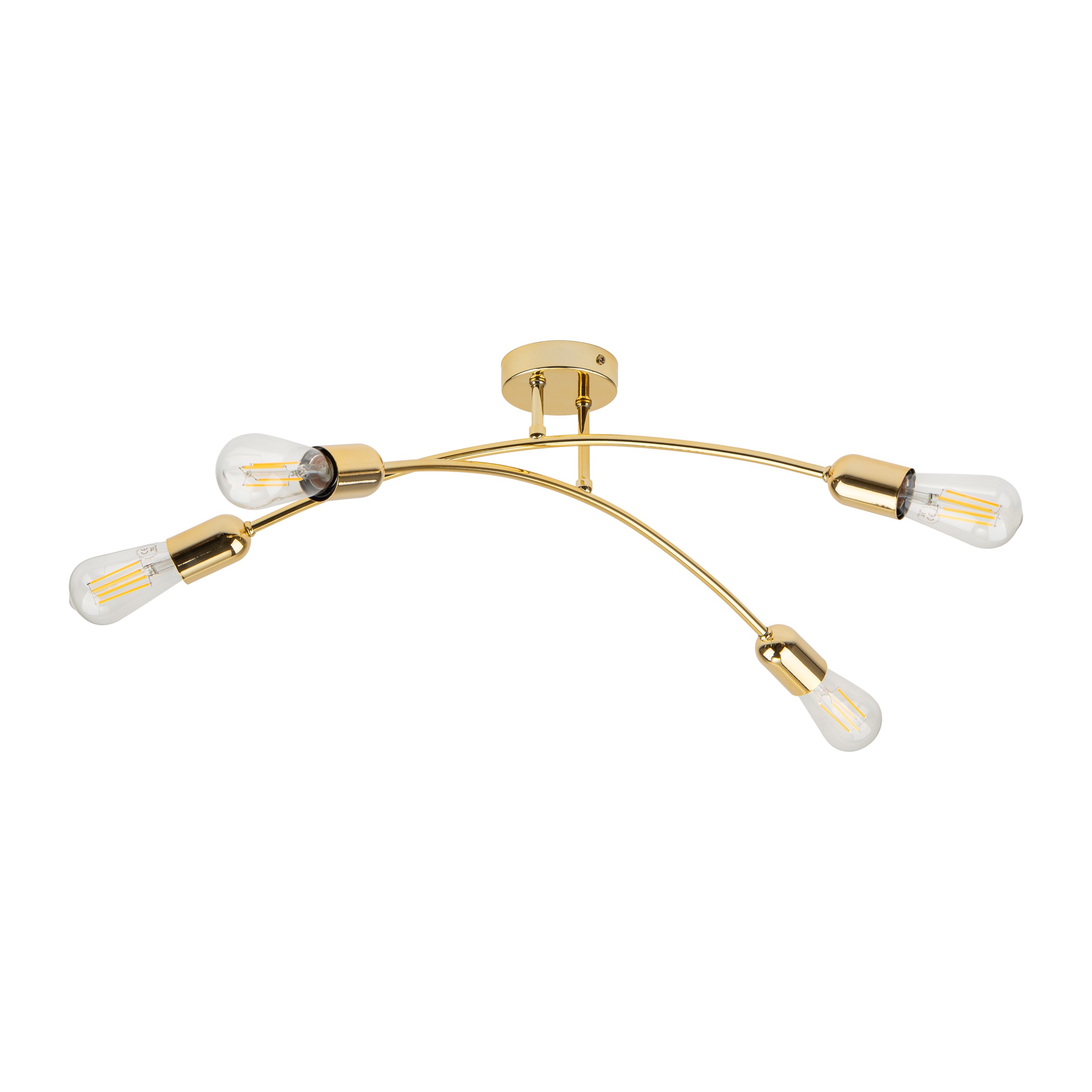 Lampa sufitowa HELIX złota metalowa 62x20cm - TK_4688