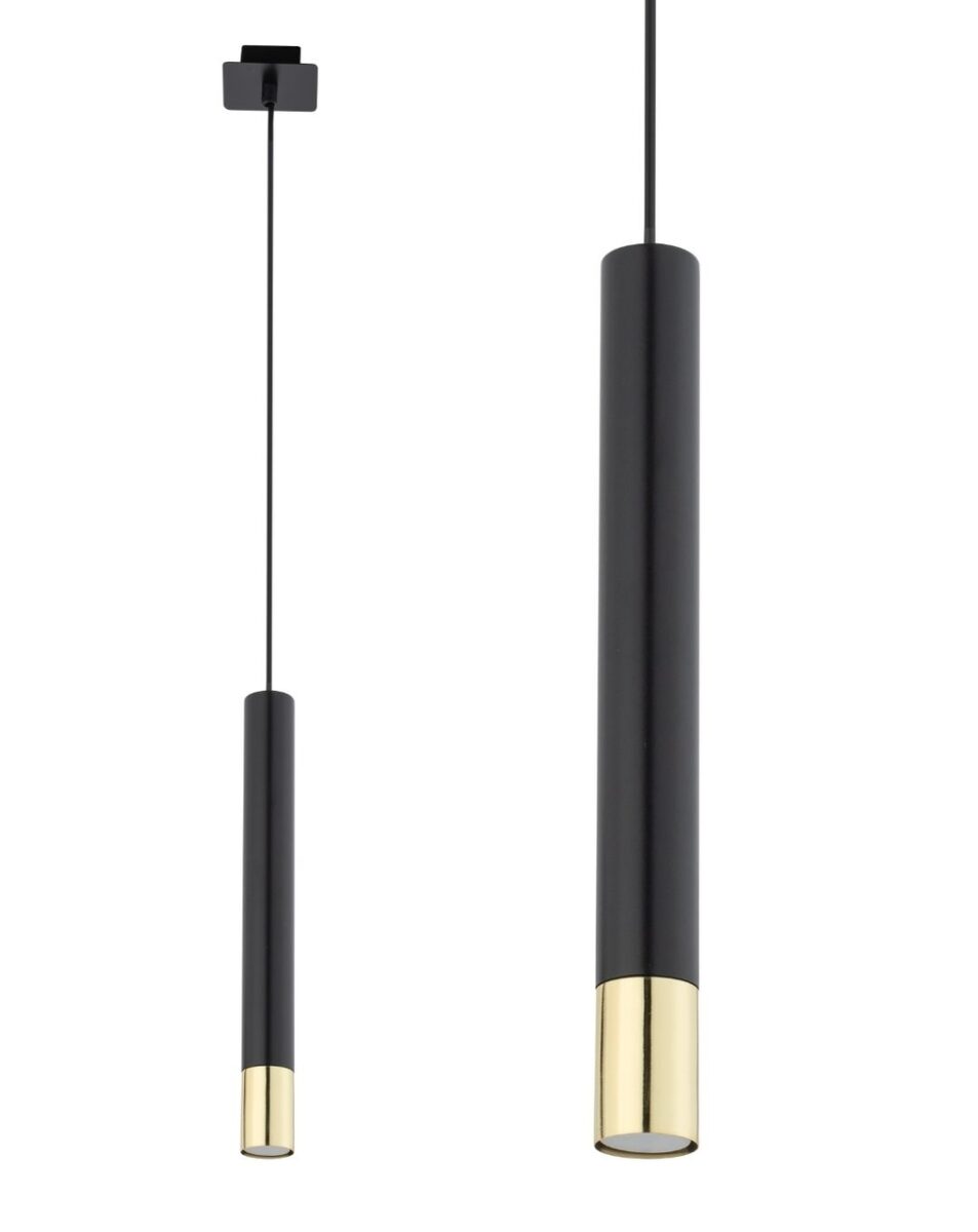 SOPEL GRAND 1 czarny/złoty lampa wisząca - SI_33393
