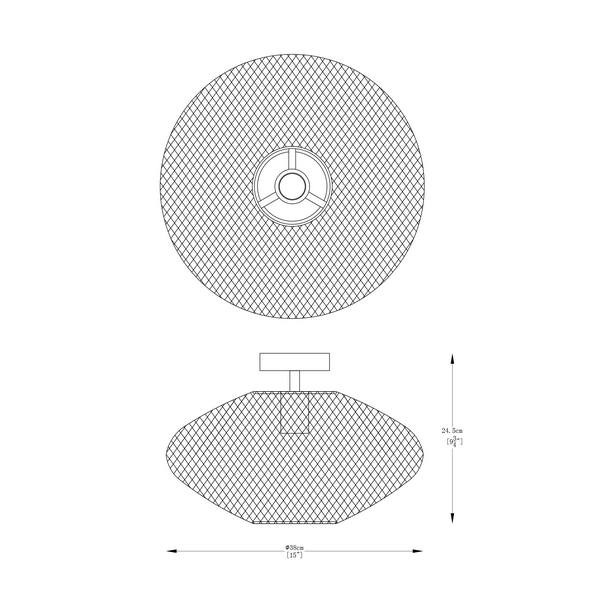 ORION LAMPA SUFITOWA ZŁOTA/GOLD 1 - 003064-024649