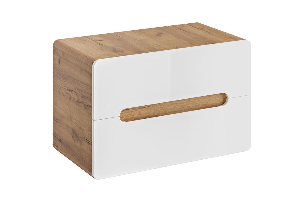 Szafka pod umywalkę ARUBA dębowa biała 80x53x46cm - ARUBA_WHITE_829-UN-80CM__FSC