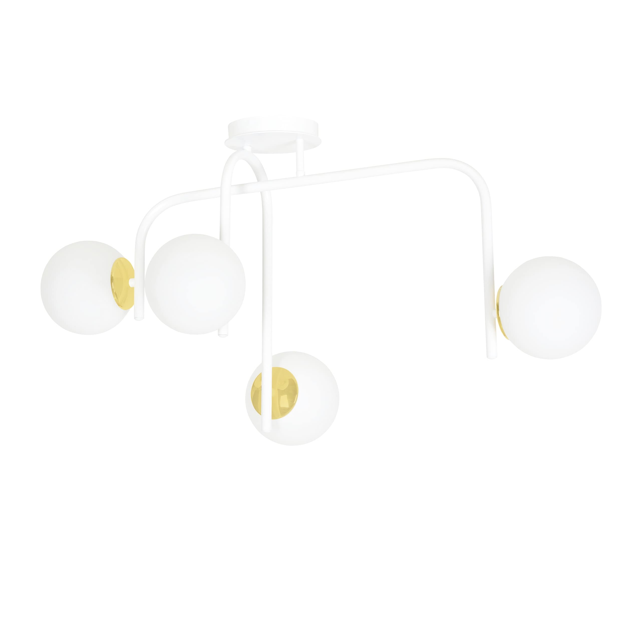 Lampa sufitowa RAGNAR Biały/Złoty 1033/4B